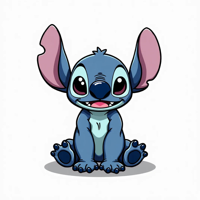 Idées de tatouage Stitch : flash design du petit extraterrestre bleu