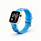 Montre connectée Stitch enfant, écran LED numérique, bracelet silicone bleu imprimé Stitch