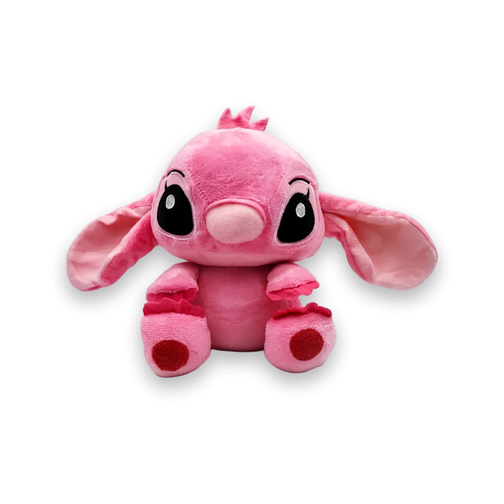 Peluche Stitch rose, vue de face