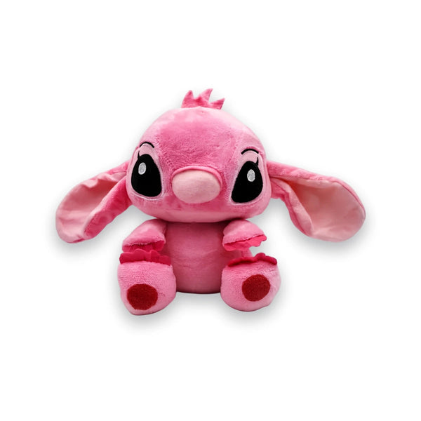 Peluche Stitch rose, vue de face