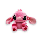 Peluche Stitch rose, vue de face